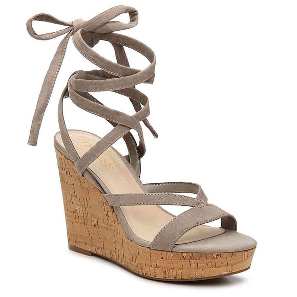 Guess Shoes - Guess Treacy Wedge Sandals Size 8.5